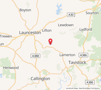 Map of Kelly, EnglandEngland