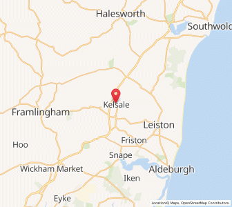 Map of Kelsale, EnglandEngland