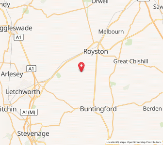 Map of Kelshall, EnglandEngland