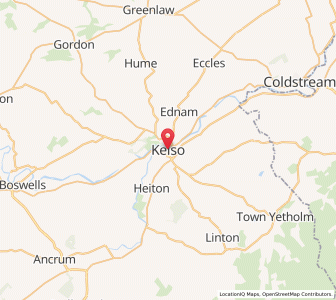 Map of Kelso, ScotlandScotland
