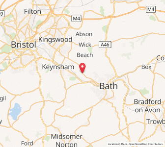 Map of Kelston, EnglandEngland