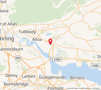 Map of Kennet, ScotlandScotland