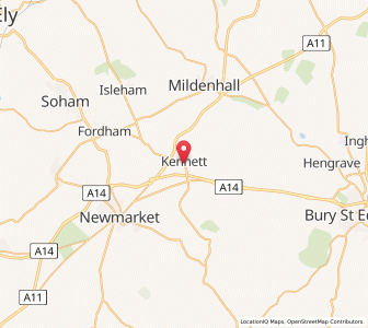 Map of Kennett, EnglandEngland