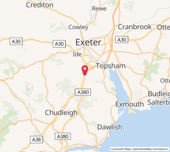 Map of Kennford, EnglandEngland