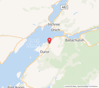 Map of Kentallen, ScotlandScotland