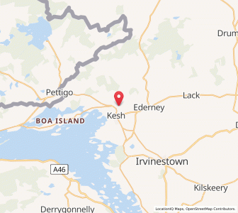 Map of Kesh, Northern IrelandNorthern Ireland