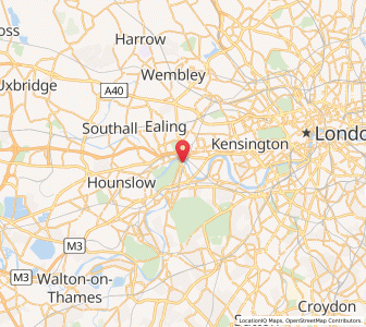 Map of Kew Green, EnglandEngland