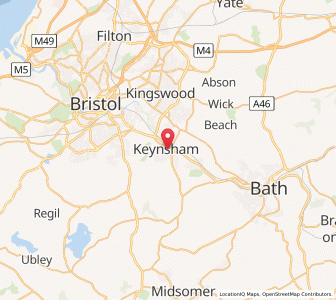 Map of Keynsham, EnglandEngland