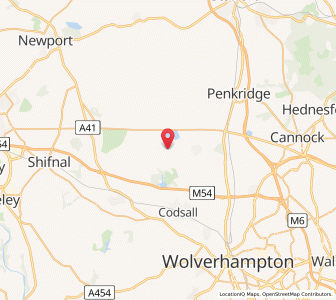 Map of Kiddemore Green, EnglandEngland