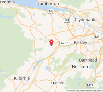 Map of Kilbarchan, ScotlandScotland