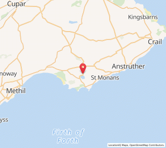 Map of Kilconquhar, ScotlandScotland