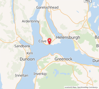 Map of Kilcreggan, ScotlandScotland