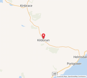 Map of Kildonan, ScotlandScotland