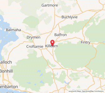 Map of Killearn, ScotlandScotland