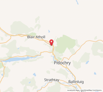 Map of Killiecrankie, ScotlandScotland