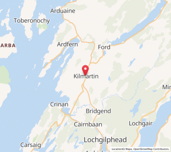 Map of Kilmartin, ScotlandScotland