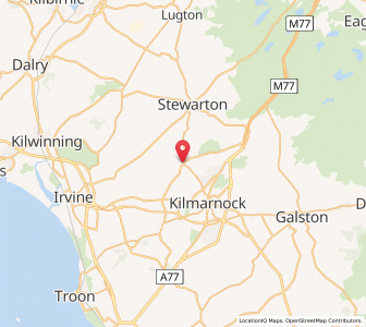 Map of Kilmaurs, ScotlandScotland