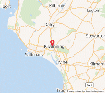 Map of Kilwinning, ScotlandScotland