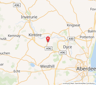 Map of Kinaldie, ScotlandScotland