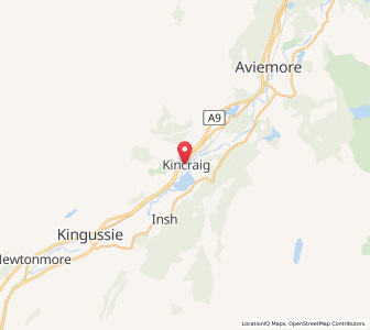 Map of Kincraig, ScotlandScotland