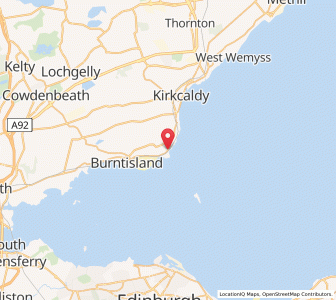 Map of Kinghorn, ScotlandScotland