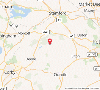 Map of Kings Cliffe, EnglandEngland