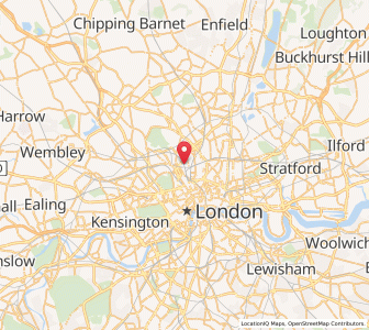 Map of Kings Cross, EnglandEngland