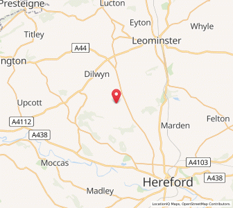 Map of Kings Pyon, EnglandEngland