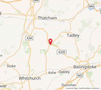 Map of Kingsclere, EnglandEngland