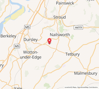 Map of Kingscote, EnglandEngland