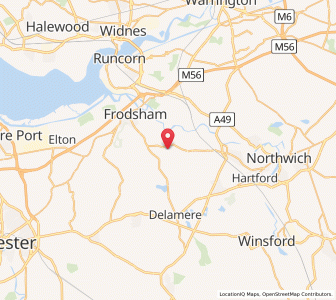 Map of Kingsley, EnglandEngland