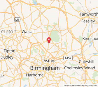 Map of Kingstanding, EnglandEngland