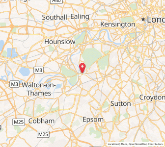 Map of Kingston upon Thames, EnglandEngland