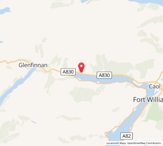 Map of Kinlocheil, ScotlandScotland