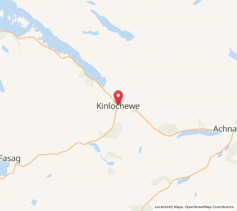 Map of Kinlochewe, ScotlandScotland