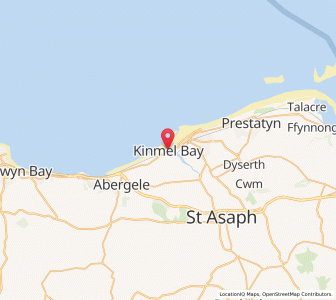 Map of Kinmel Bay, WalesWales