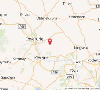 Map of Kinmuck, ScotlandScotland