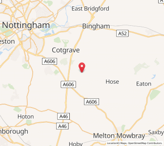 Map of Kinoulton, EnglandEngland