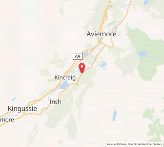 Map of Kinrara, ScotlandScotland