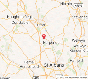 Map of Kinsbourne Green, EnglandEngland