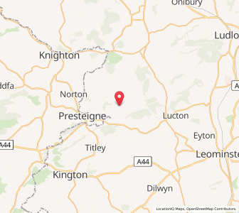 Map of Kinsham, EnglandEngland