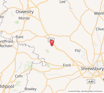 Map of Kinton, EnglandEngland