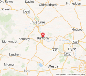 Map of Kintore, ScotlandScotland