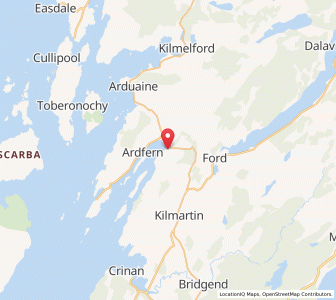 Map of Kintraw, ScotlandScotland