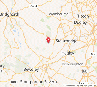 Map of Kinvere, EnglandEngland