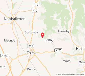 Map of Kirby Knowle, EnglandEngland