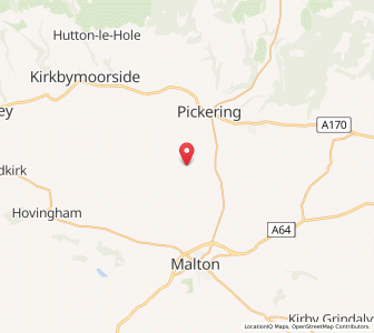 Map of Kirby Misperton, EnglandEngland