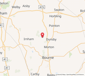 Map of Kirby Underwood, EnglandEngland