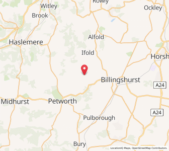 Map of Kirdford, EnglandEngland