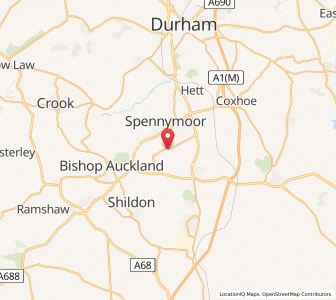 Map of Kirk Merrington, EnglandEngland